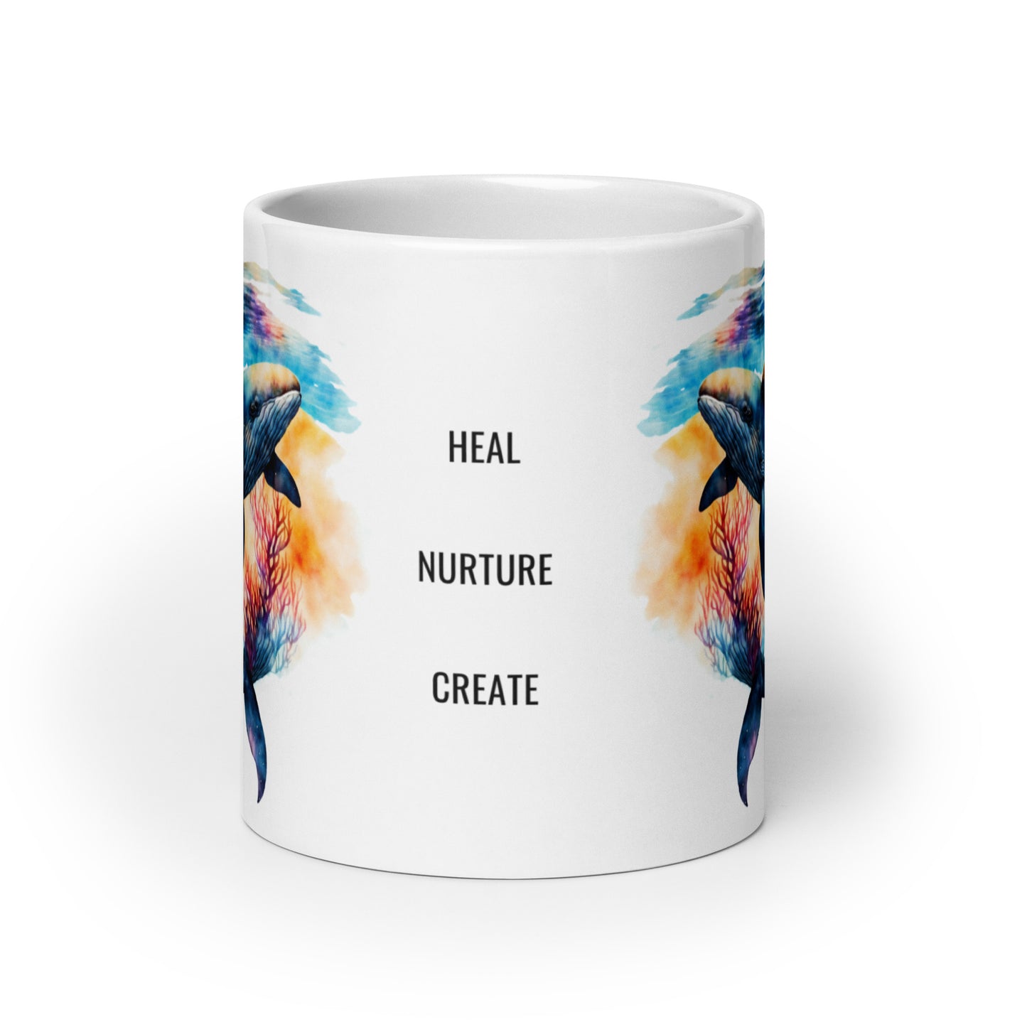 whale spirit animal mug