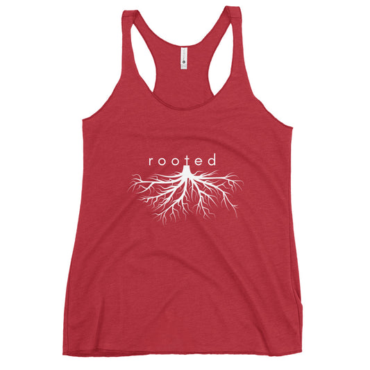 rooted racerback tank