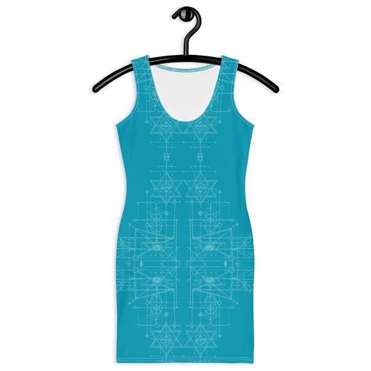 sacred geometry bodycon dress